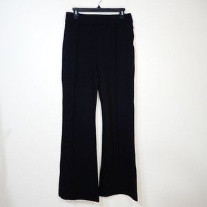SPANX The Perfect Black Hi-Rise Flare Classic Ponte PANTS Size L